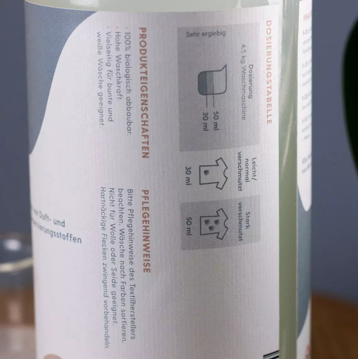 Naturbär Waschmittel 1 Liter Glasflasche