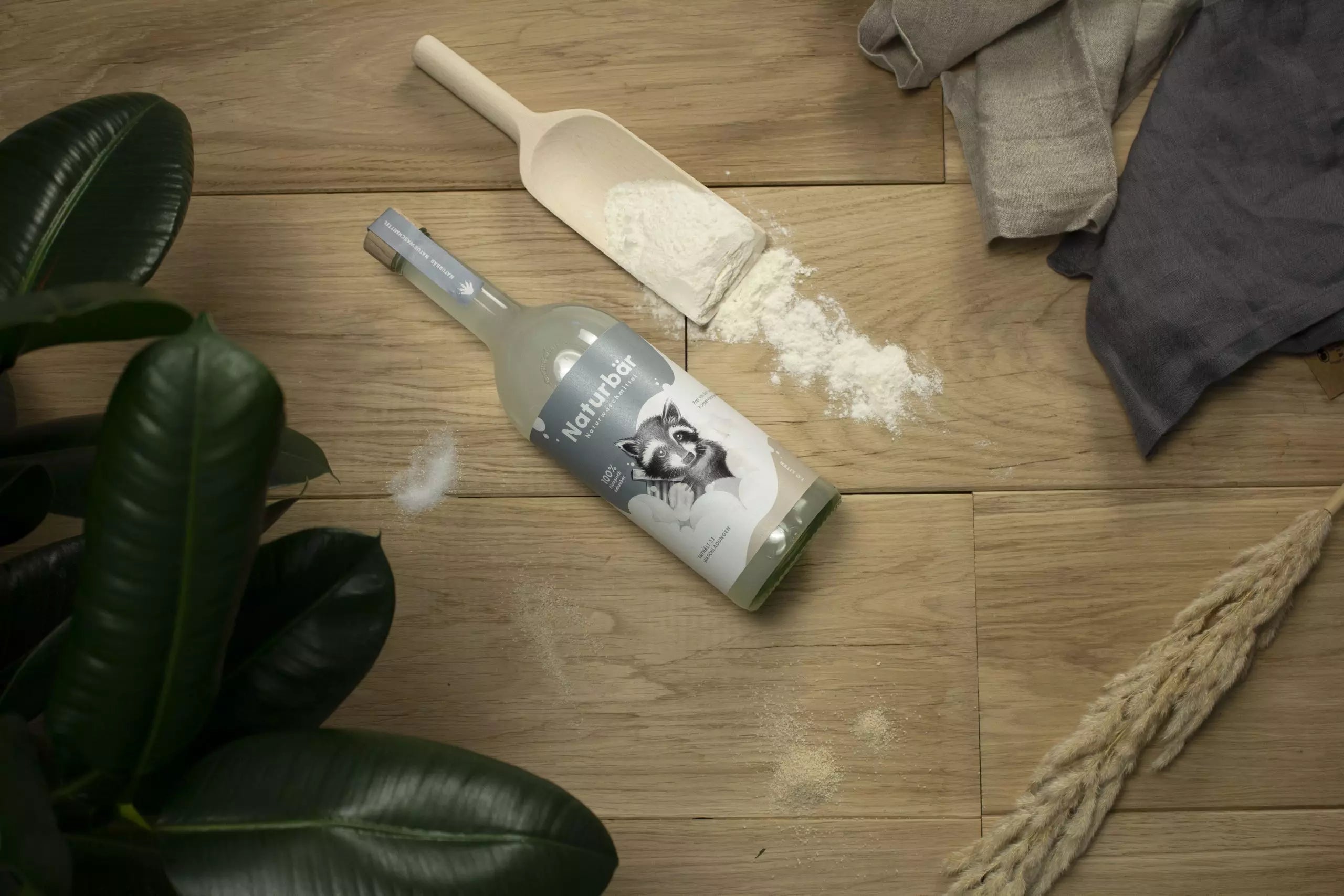 Naturbär Waschmittel 1 Liter Glasflasche